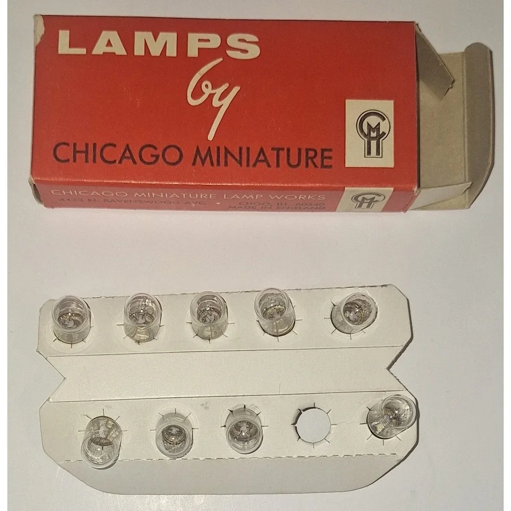 vintage lamps by Chicago miniature - 9 bulbs made in England